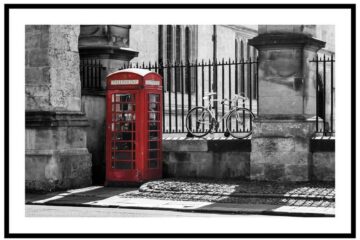 London röd telefon kiosk tavla