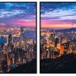 hong kong skyskrapor posters