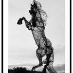Häst skulptur i Uddevalla poster