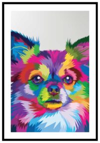 fargglad-hund-poster