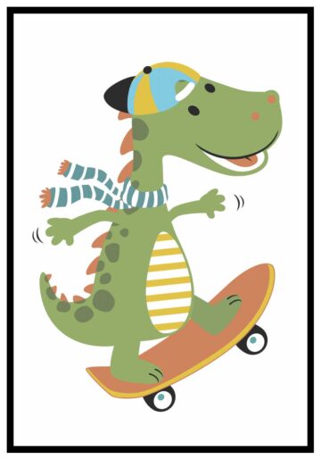 krokodil poster till barnrum