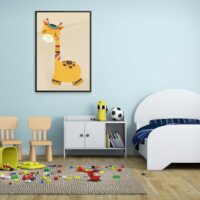 tecknad-giraff-poster