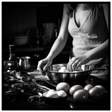 woman baking poster