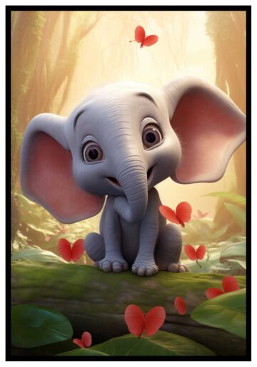 baby elefant poster